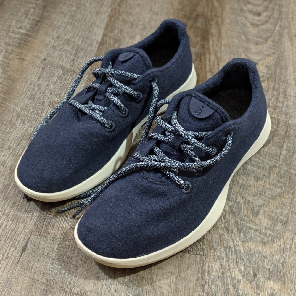 All Bird Wool Runners Size 9 Navy Blue